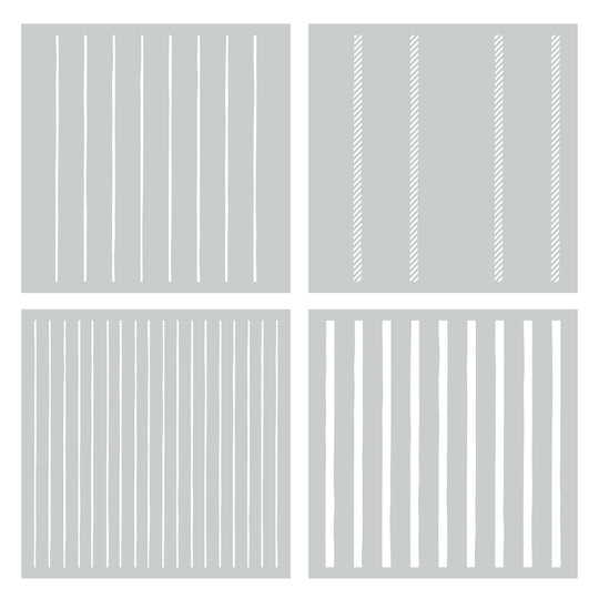 Playful Plaid Layered Stencils