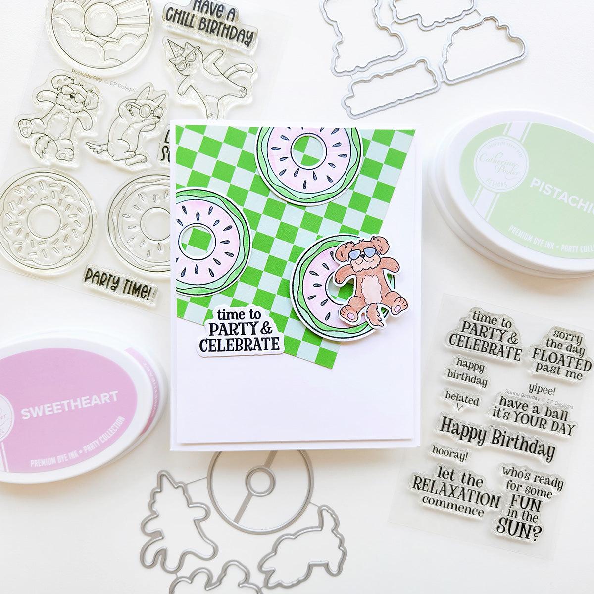Poolside Pets Stamp Set – Catherine Pooler Designs