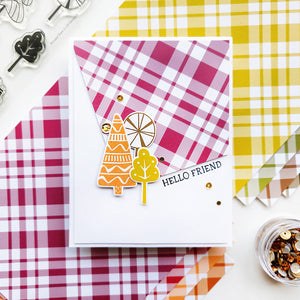 Fall Plaid Patterned Paper