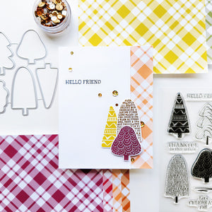 Fall Plaid Patterned Paper