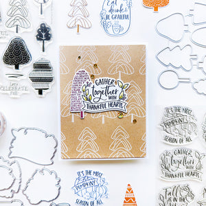 Printed Trees Stamp Set