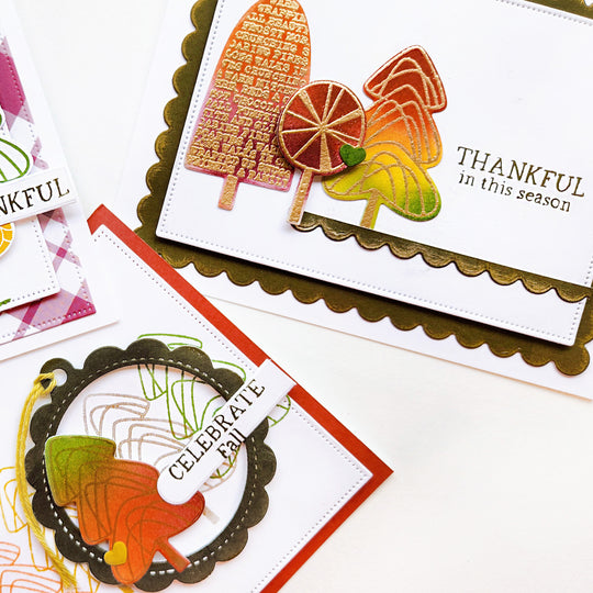 Printed Trees Stamp Set