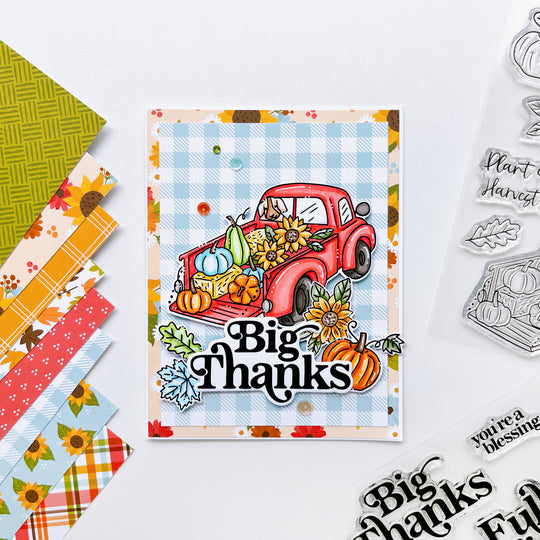 Sunflower Fields Forever Patterned Paper