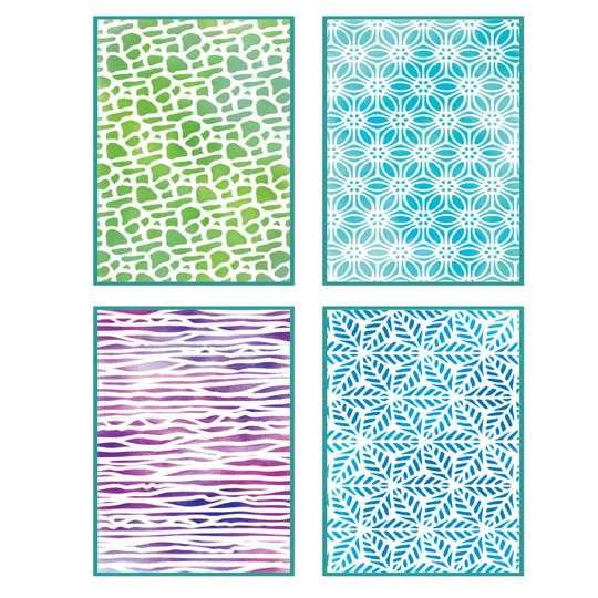 Background Textures Stencils by Sizzix