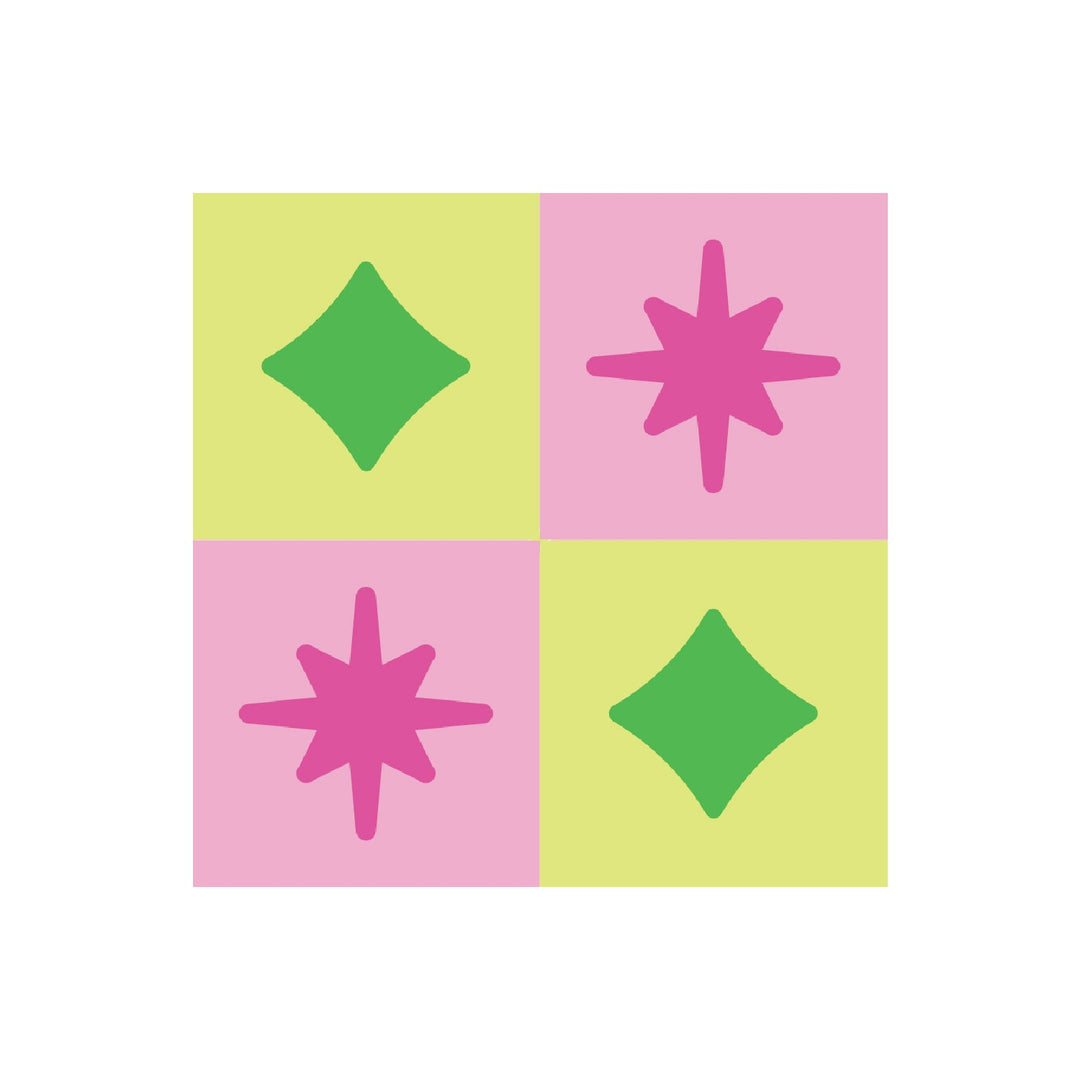 Print & Pattern Retro Star Layered Stencils