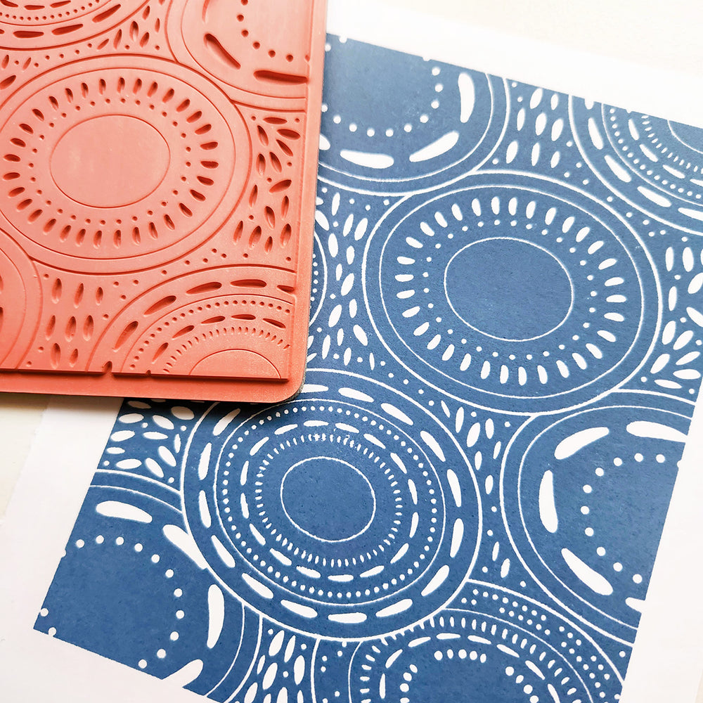 Ripples on Water Background Stamp