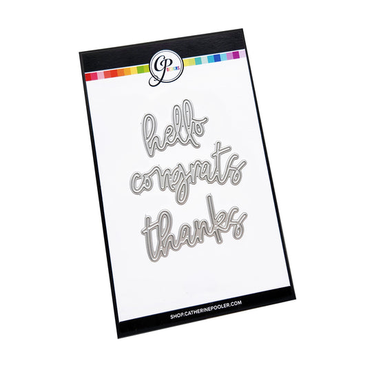 Scripted Sentiments Trio Word Dies