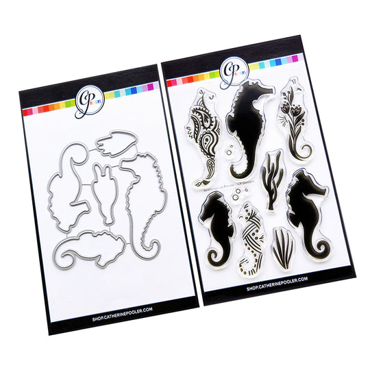 Seahorses on Parade Stamp & Die Bundle