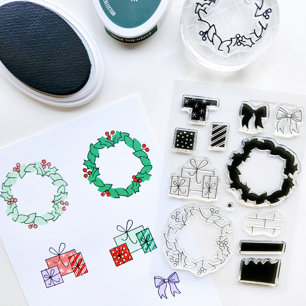 Season's Peekings Stamp Set
