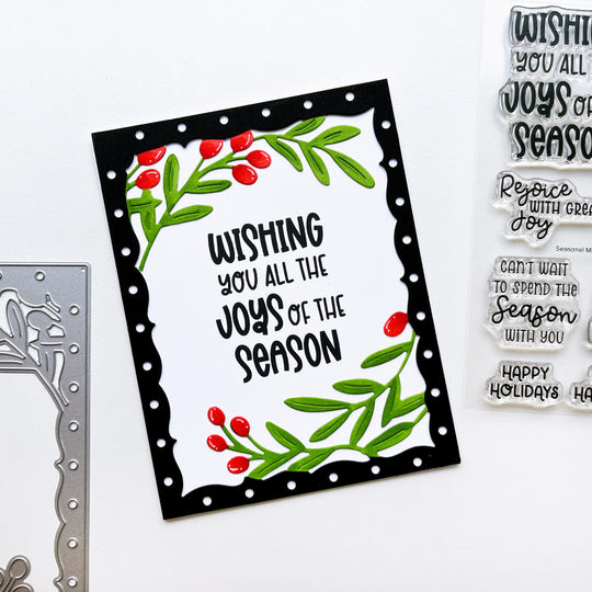 Seasonal Mix Sentiments Stamp Set