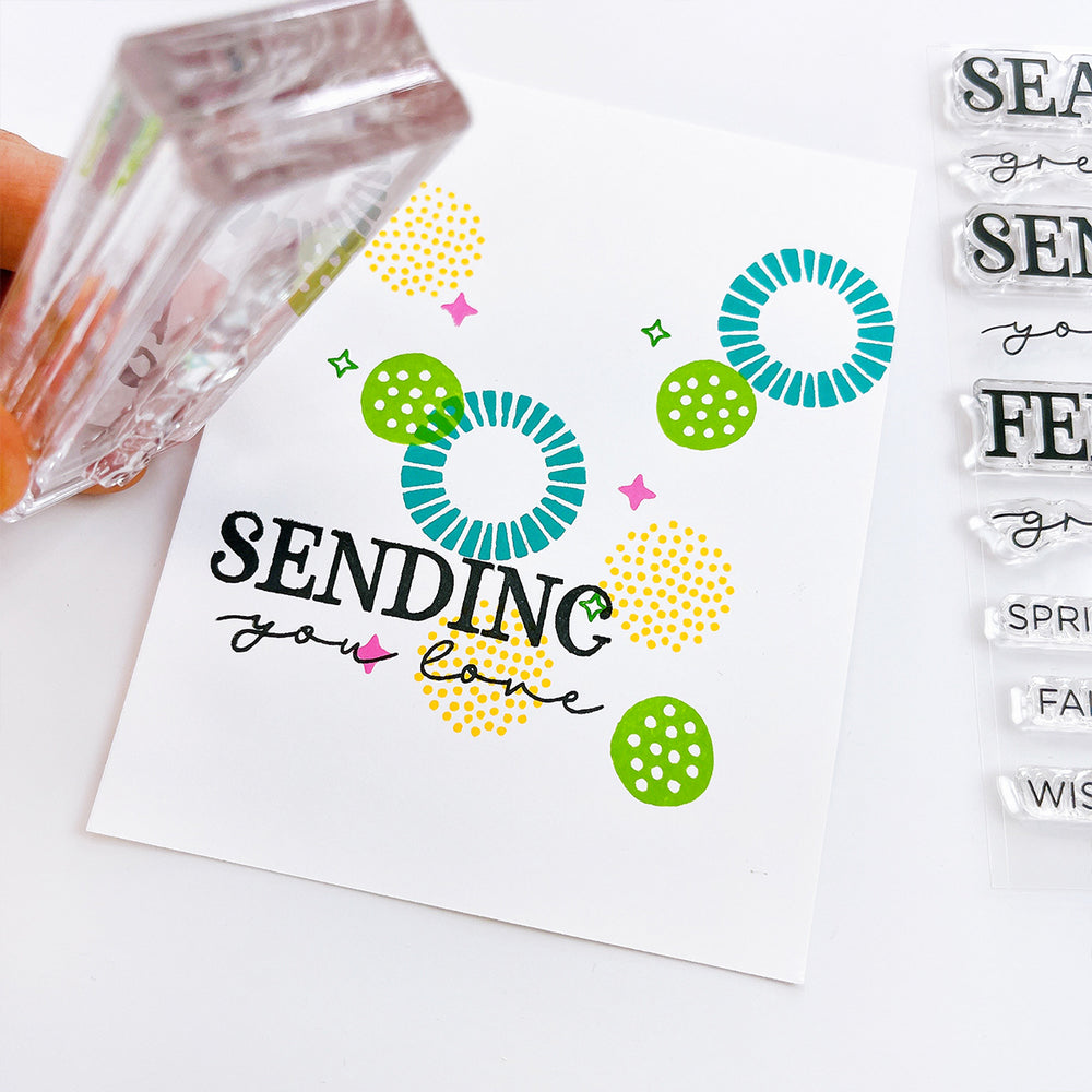 Seasons of Love Sentiments Stamp Set