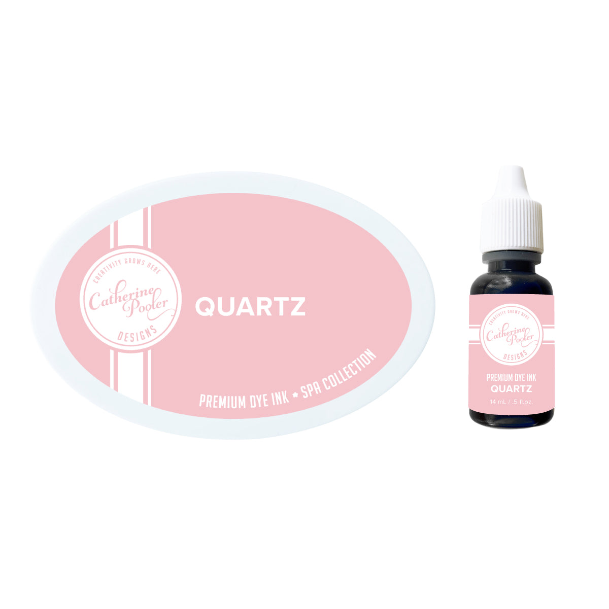 Quartz ink pad and refill bottle