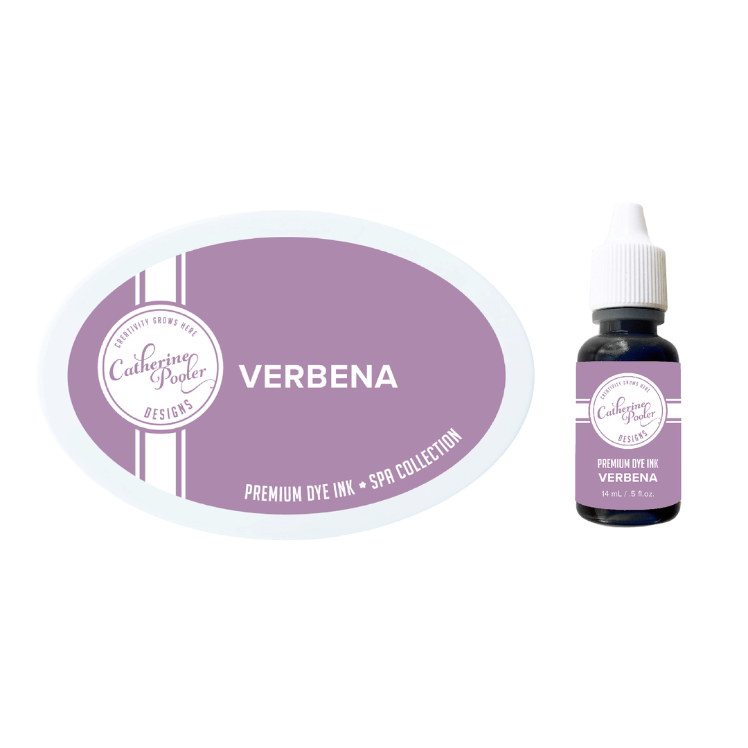 Verbena full size ink pad and refill bottle