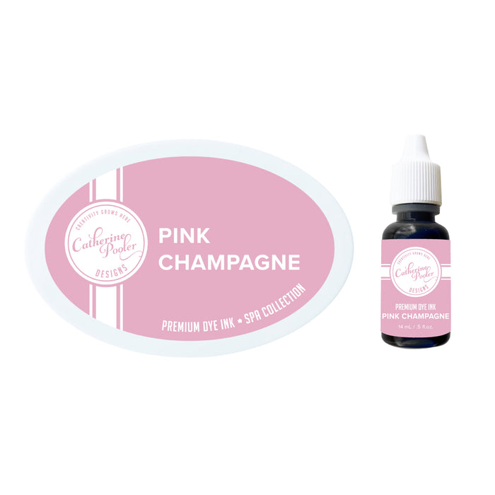 Pink Champagne Ink Pad & Refill