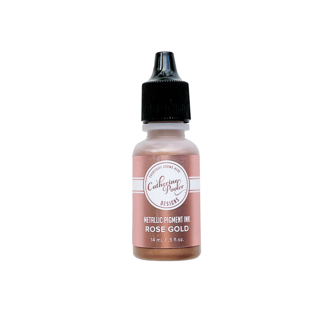 Rose Gold ink refill bottle.