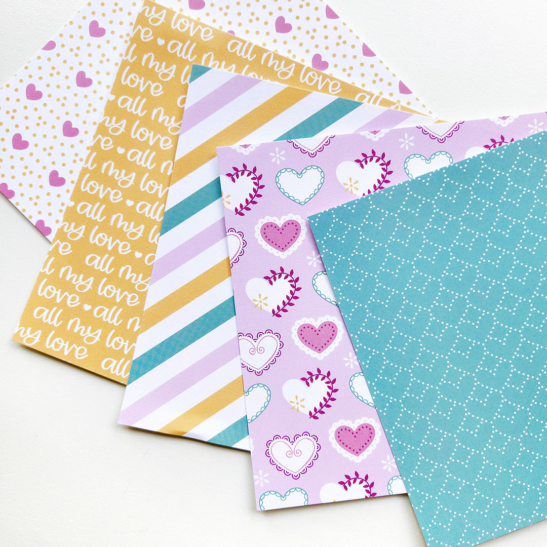 Signature Love Patterned Paper