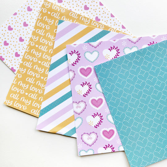 Signature Love Patterned Paper