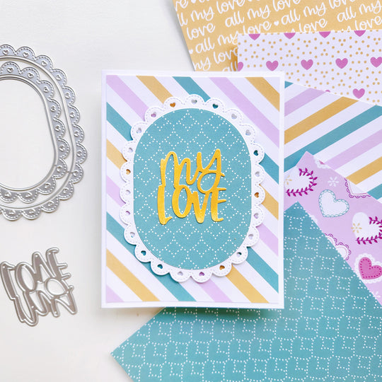 Signature Love Patterned Paper