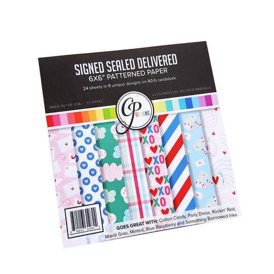 Signed Sealed Delivered Patterned Paper