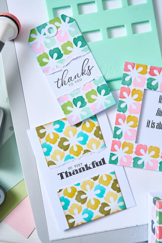 Flower Power Rotating Stencil by Sizzix