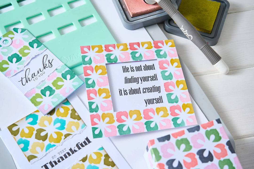 Flower Power Rotating Stencil by Sizzix