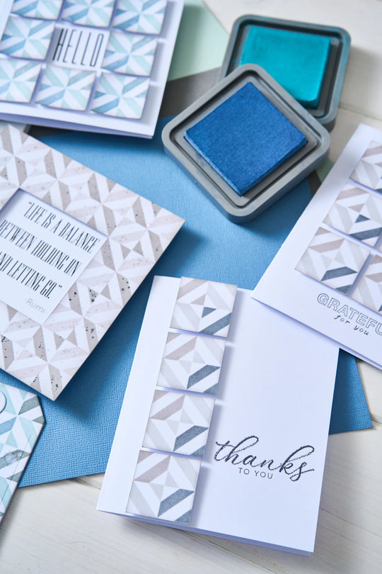 Geo Blocks Rotating Stencil by Sizzix