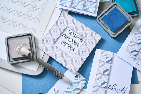 Geo Blocks Rotating Stencil by Sizzix