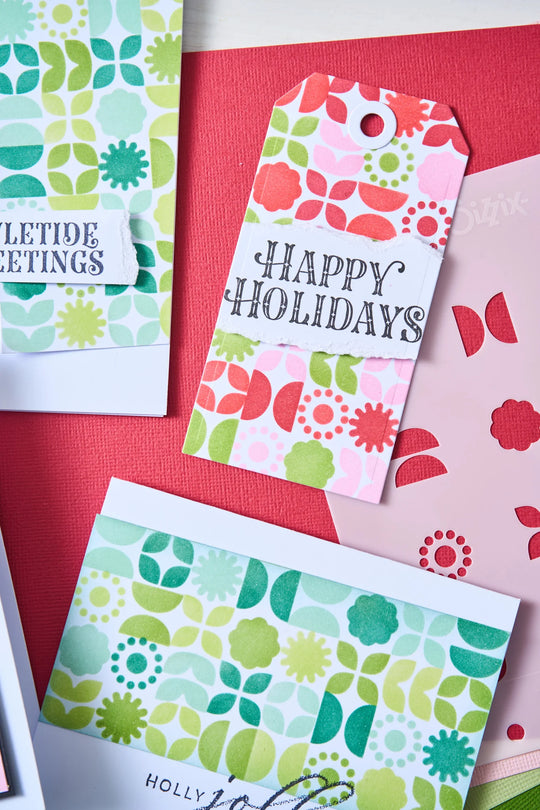 Retro Vibe Rotating Stencil by Sizzix