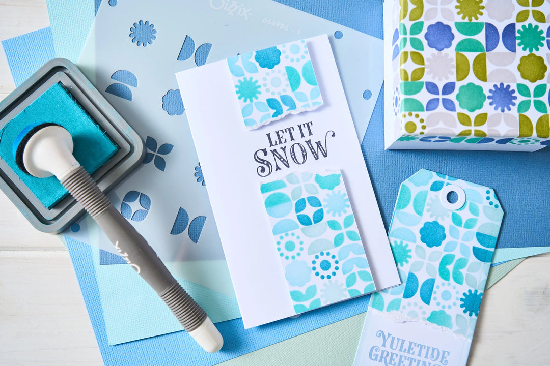 Retro Vibe Rotating Stencil by Sizzix