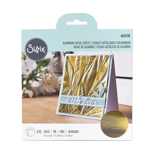 Gold Aluminum Metal Sheets by Sizzix