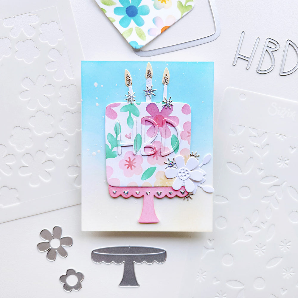 Let's Eat Cake Stencils & Thinlits