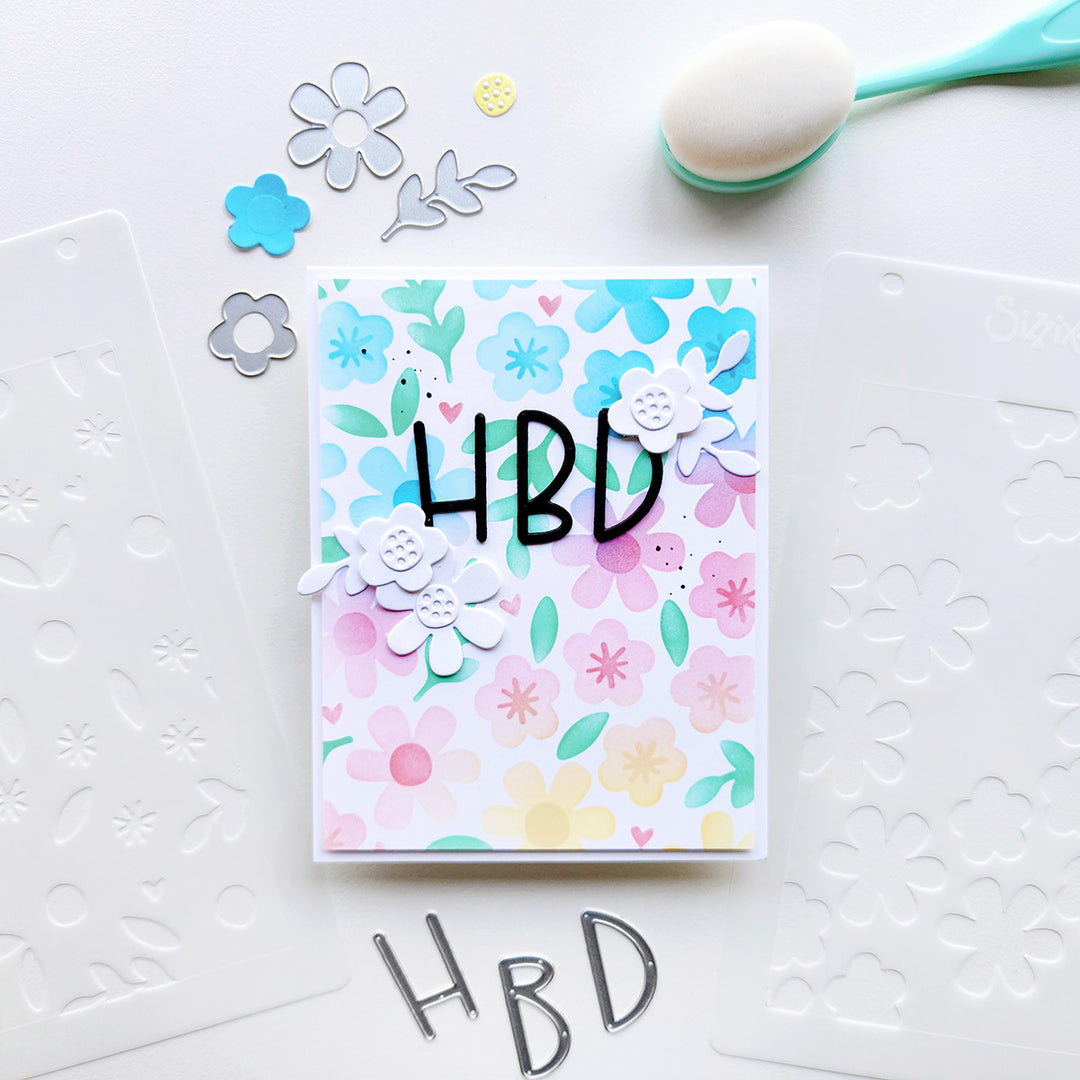 Let's Eat Cake Stencils & Thinlits