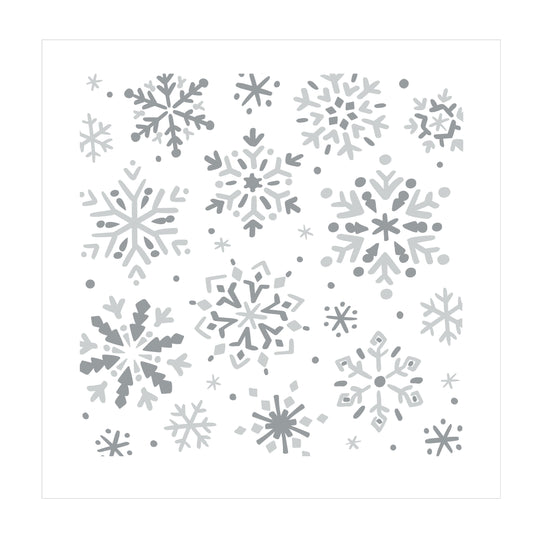 Snow Flurries Layered Stencils