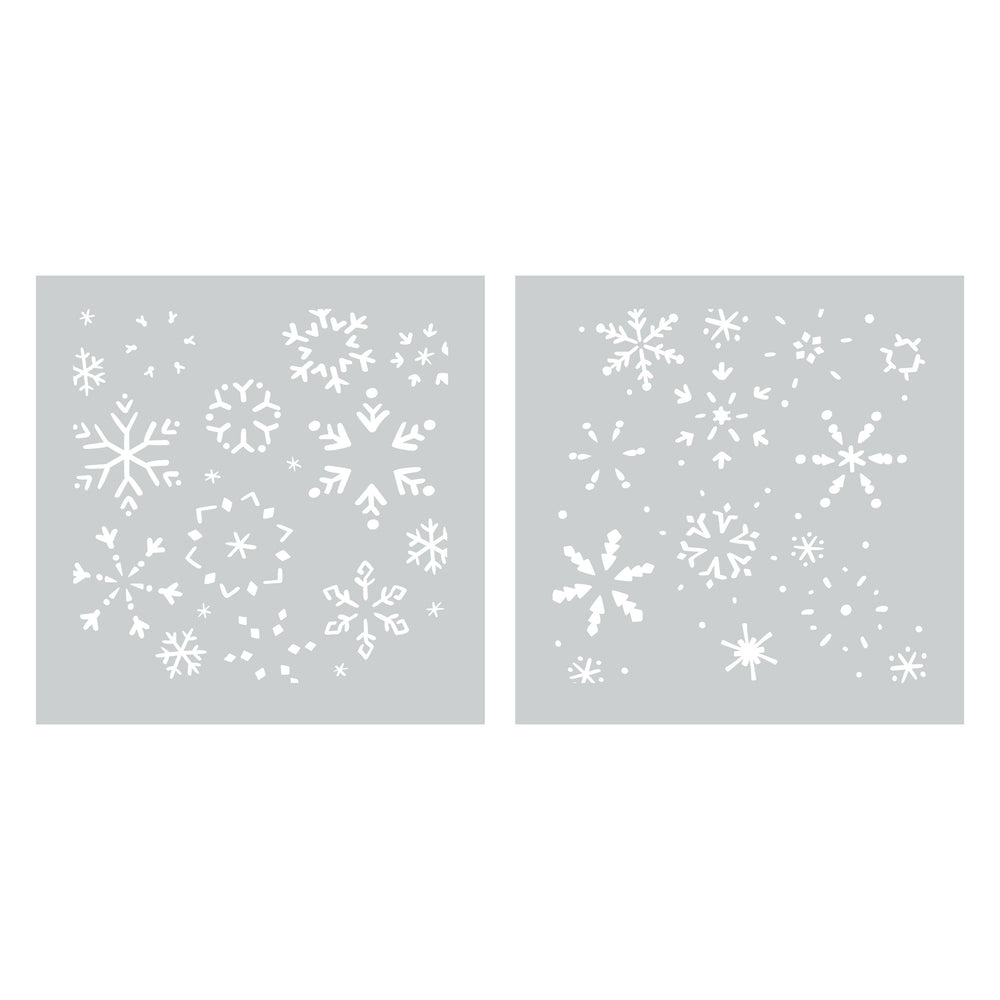 Snow Flurries Layered Stencils
