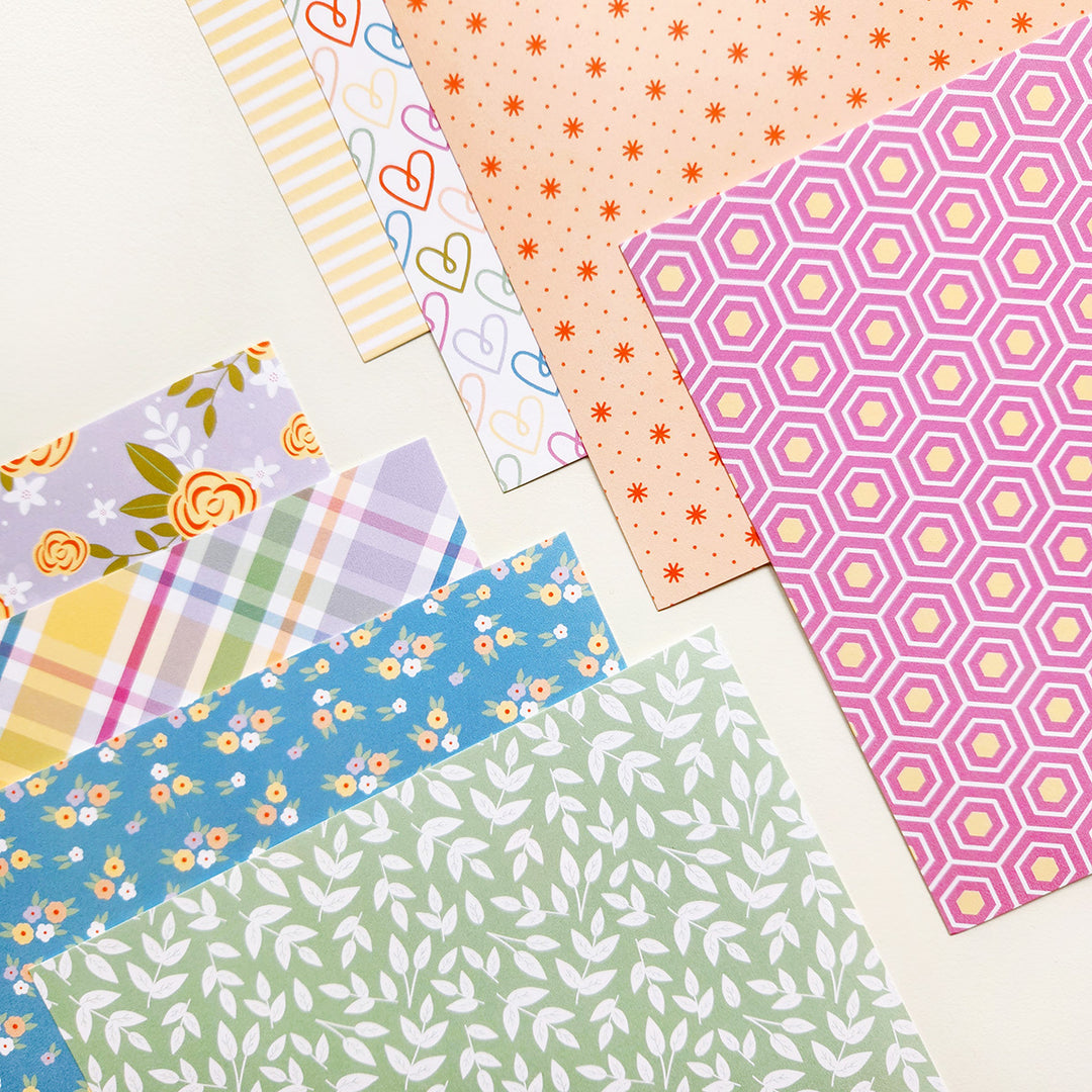 Patterned Design Paper Spa Mix 3 Patterned Paper – Catherine Pooler Designs