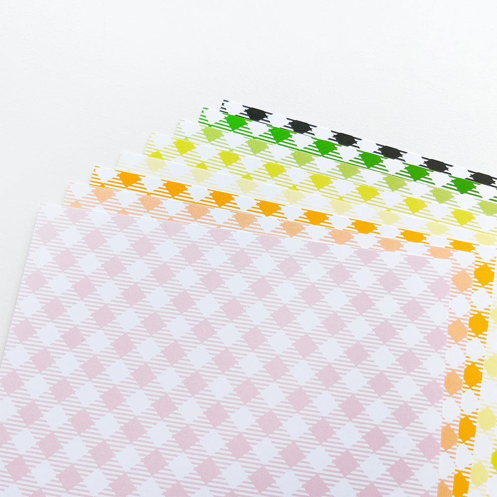 Spring Gingham Patterned Paper