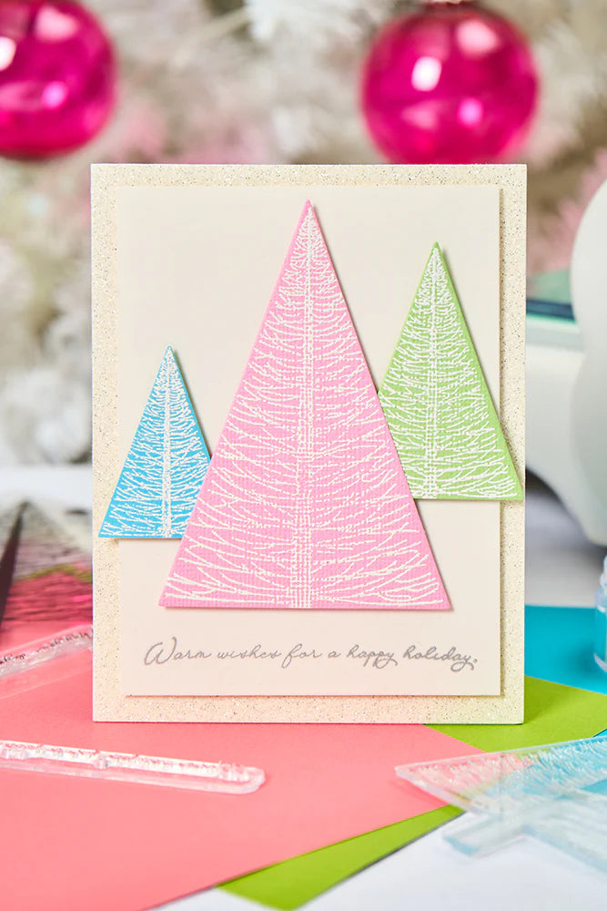 Merry & Light Cosmopolitan Stamp Set with Stencil by Sizzix