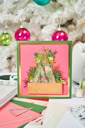 Merry & Light Cosmopolitan Stamp Set with Stencil by Sizzix