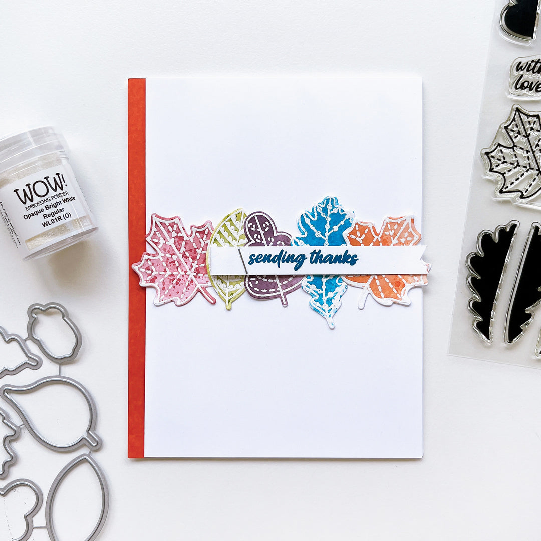 Stamp-a-side Leaves Stamp Set