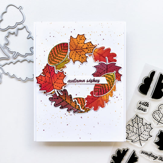 Stamp-a-side Leaves Stamp Set