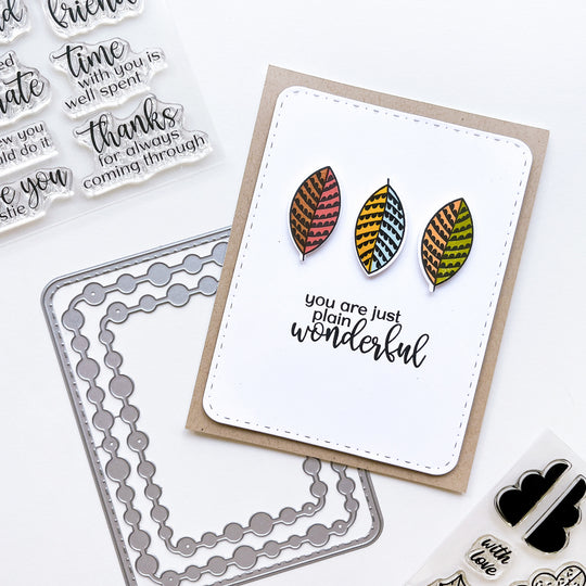 Stamp-a-side Leaves Stamp Set