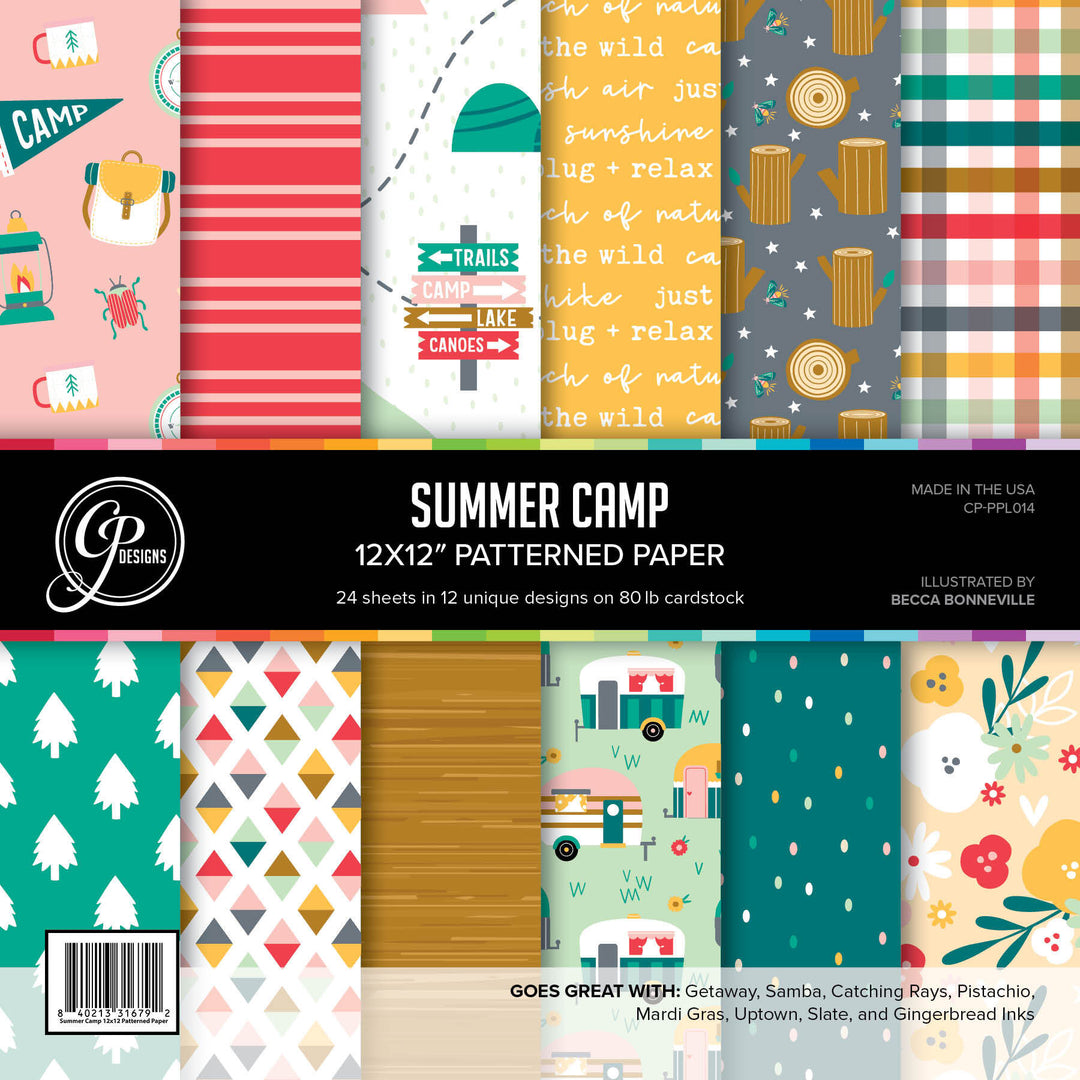 Summer Camp 12x12 Patterned Paper