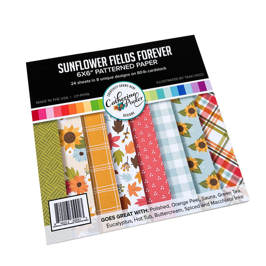 Sunflower Fields Forever Patterned Paper