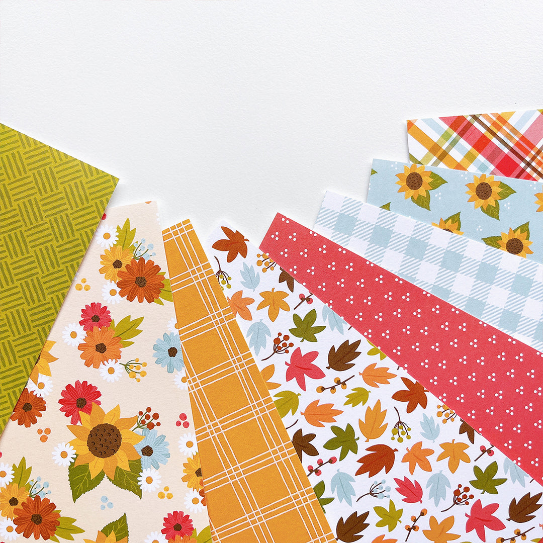 Sunflower Fields Forever Patterned Paper