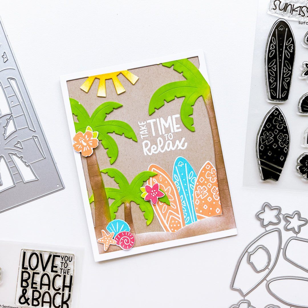 Beach Greetings Sentiments Stamp Set