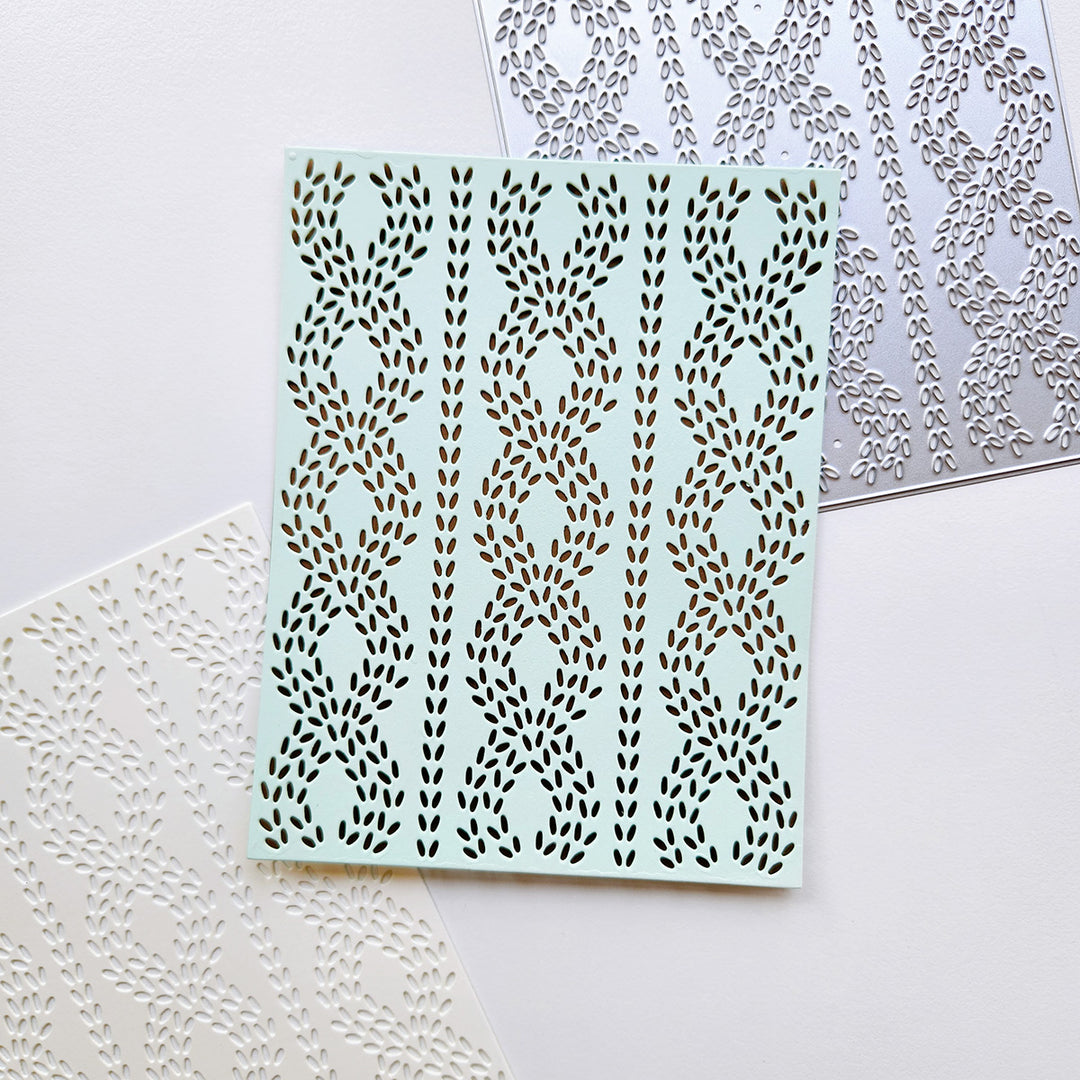 Sweater Knit Cover Plate Die