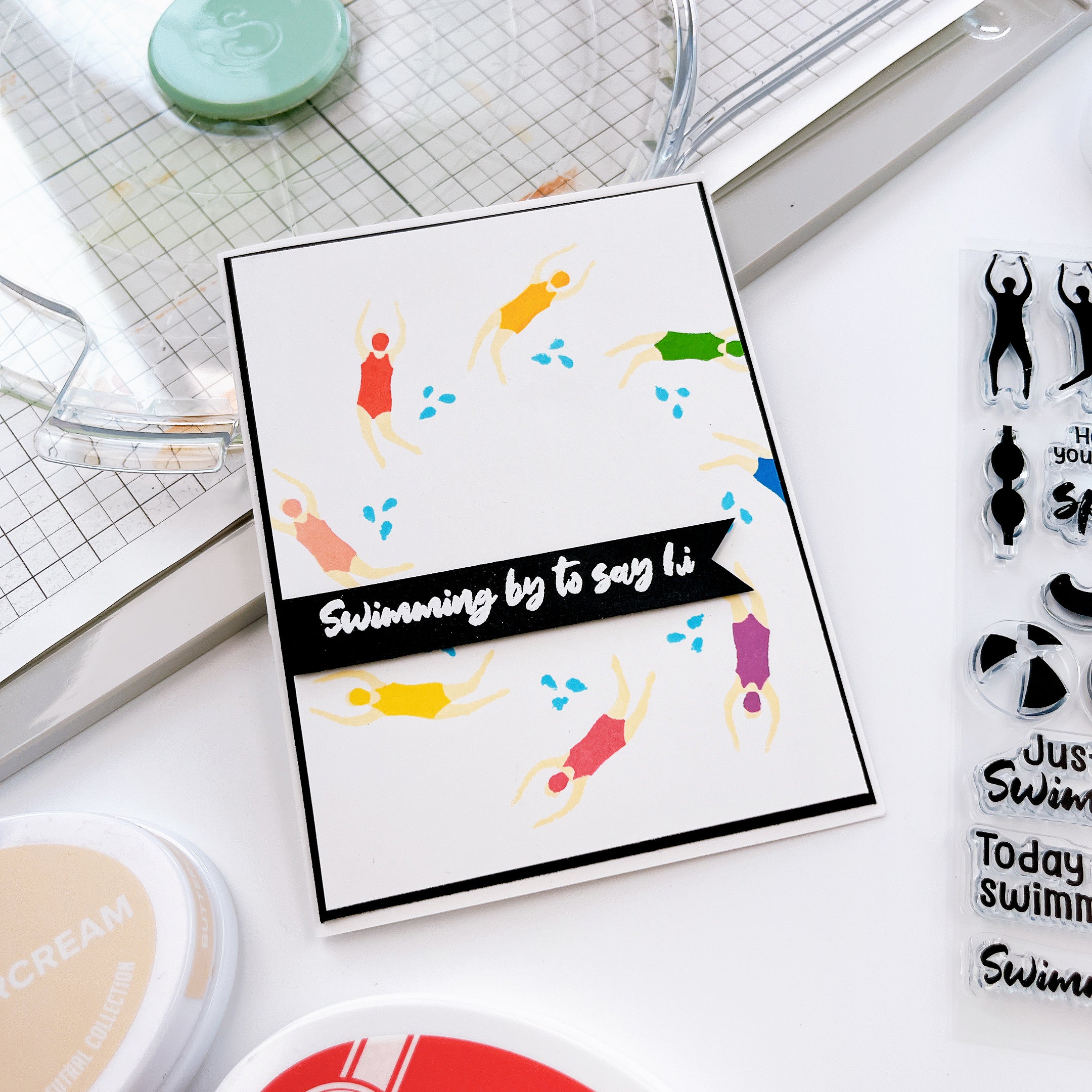 Synchronized Swimmers Stamp Set – Catherine Pooler Designs