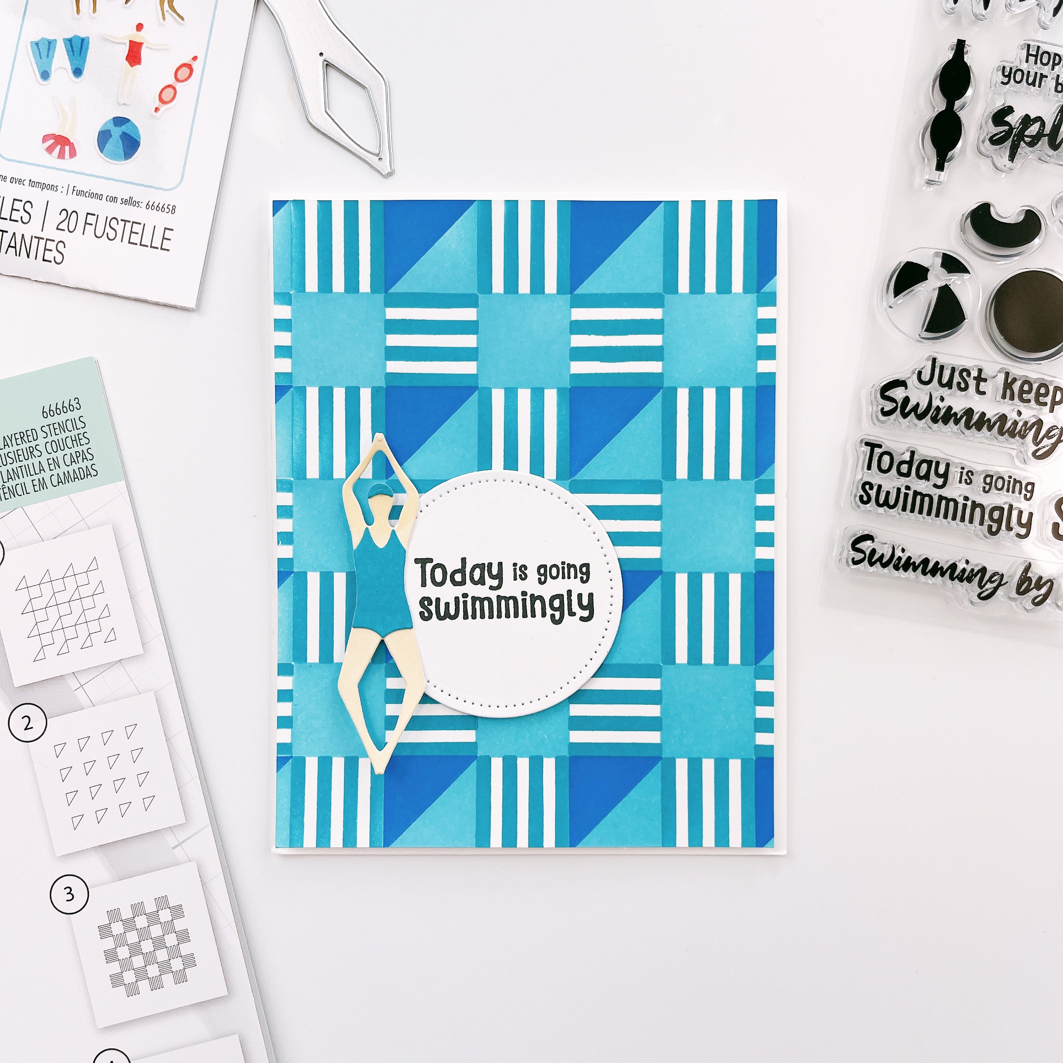 Synchronized Swimmers Stamp Set – Catherine Pooler Designs