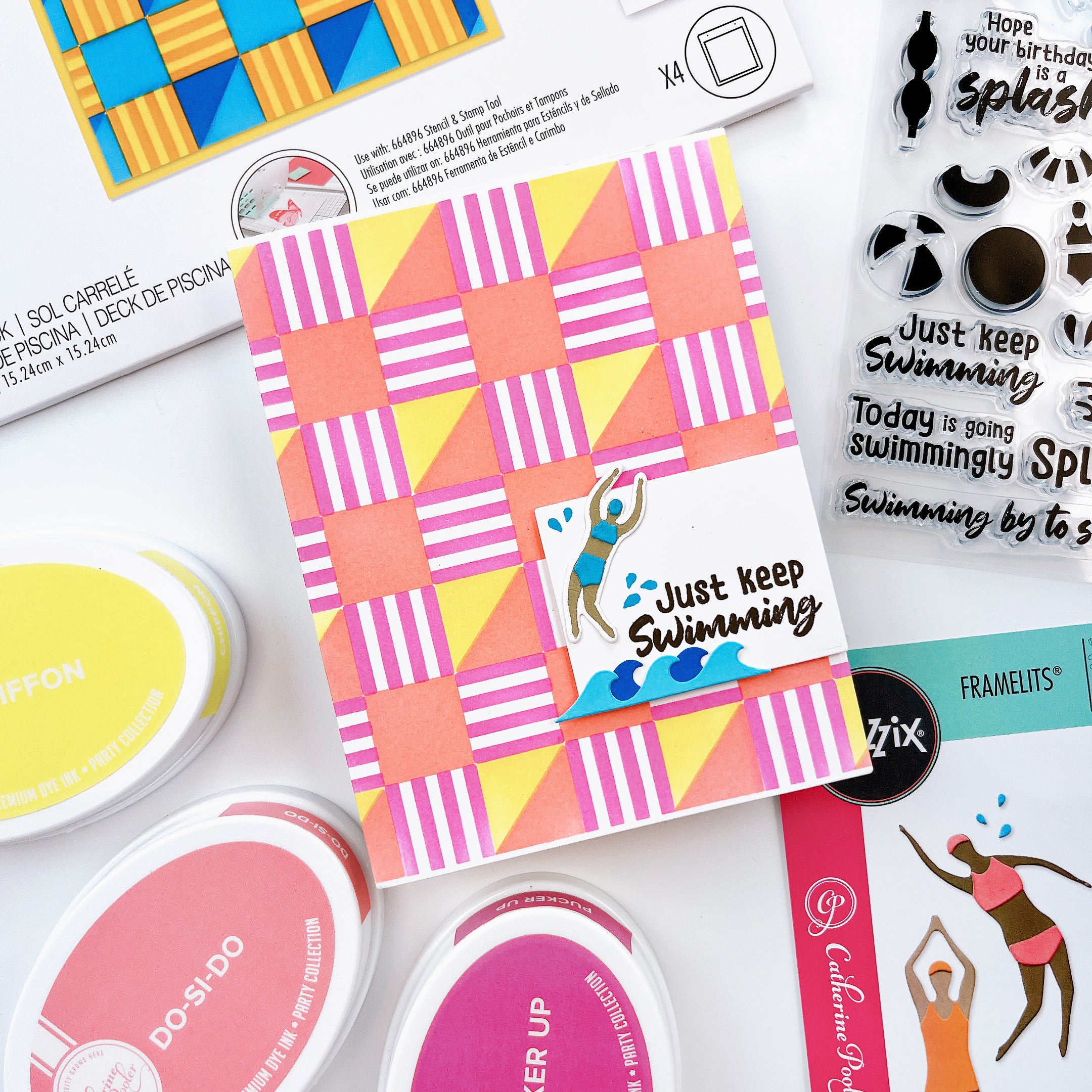 Synchronized Swimmers Stamp Set – Catherine Pooler Designs