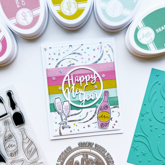 Hooray for Confetti Hot Foil Plates